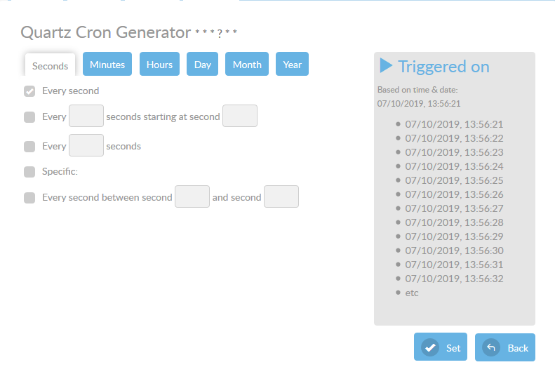 Java cron sale scheduler example